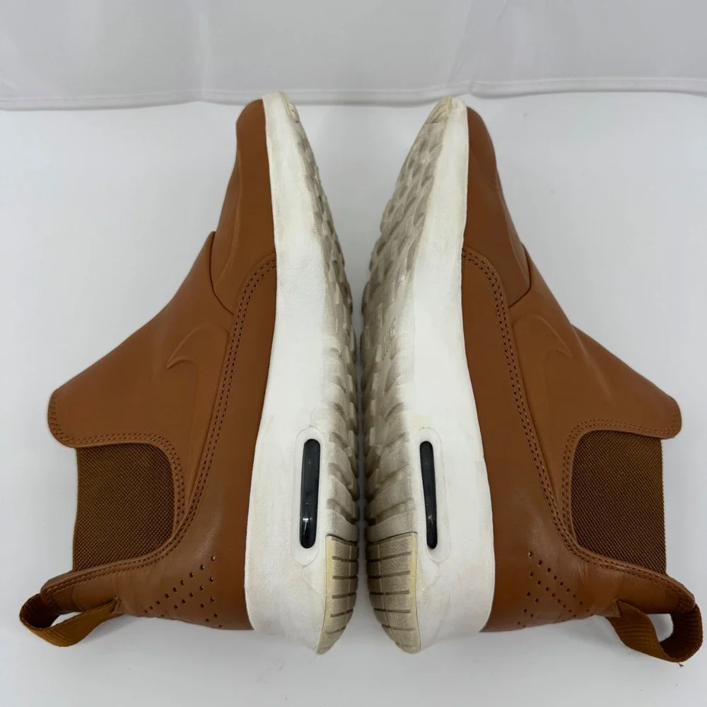 Nike Air Max‎ Thea Mid Chelsea Boots Womens 8 Brown Leather 859550-200